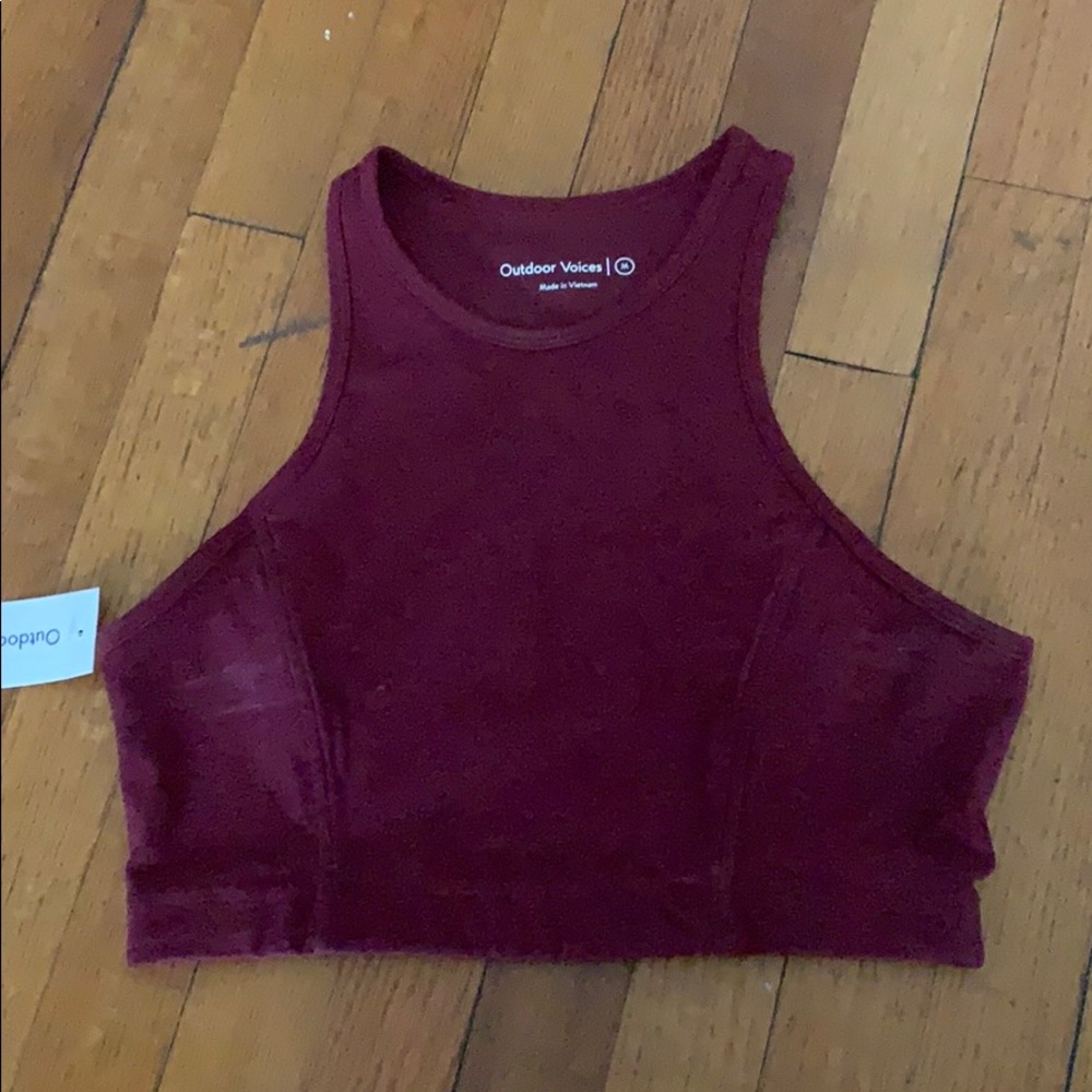 Outdoor voices crop top with tags